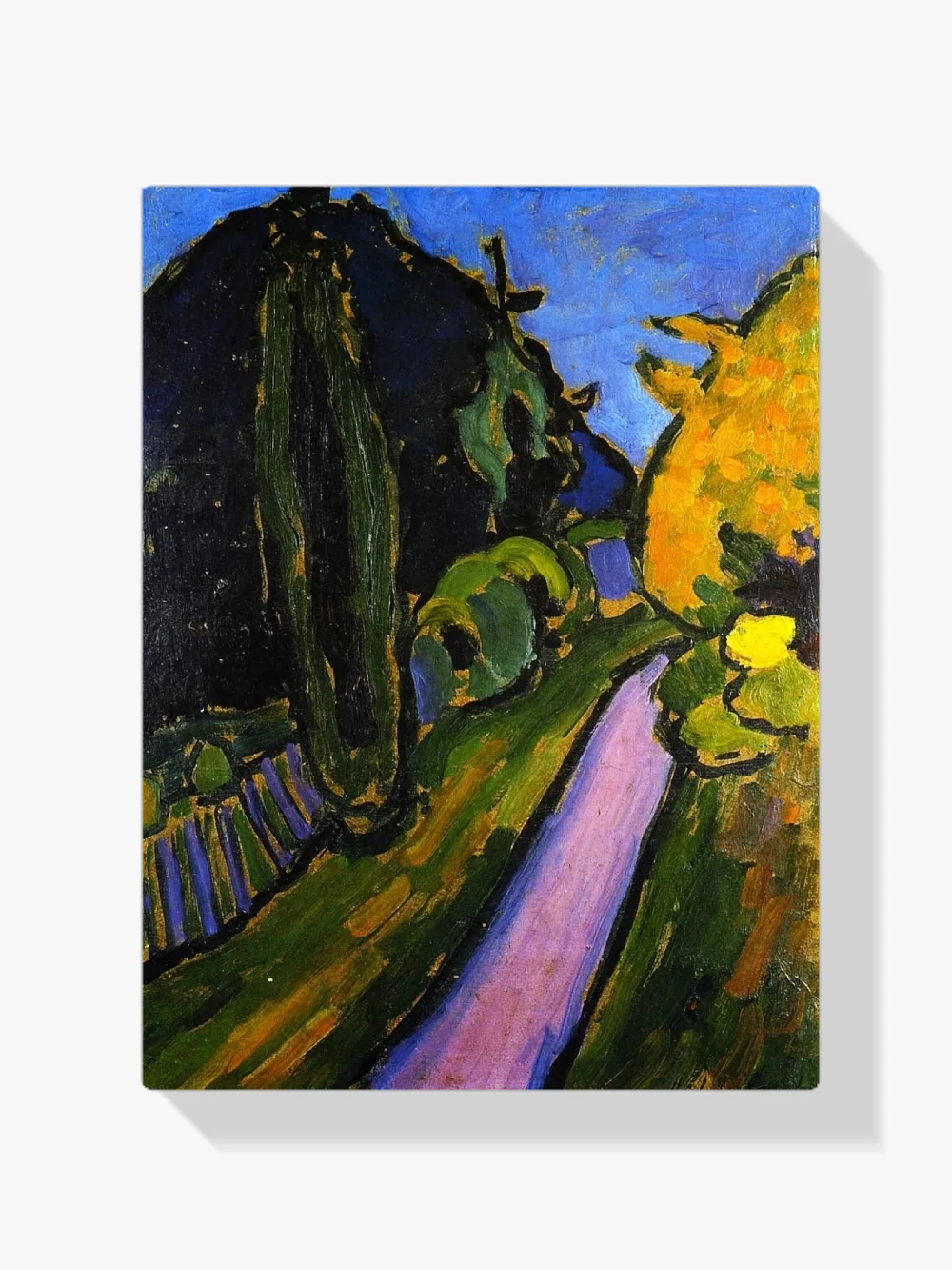Pintar por números Sendero ascendente hacia la noche