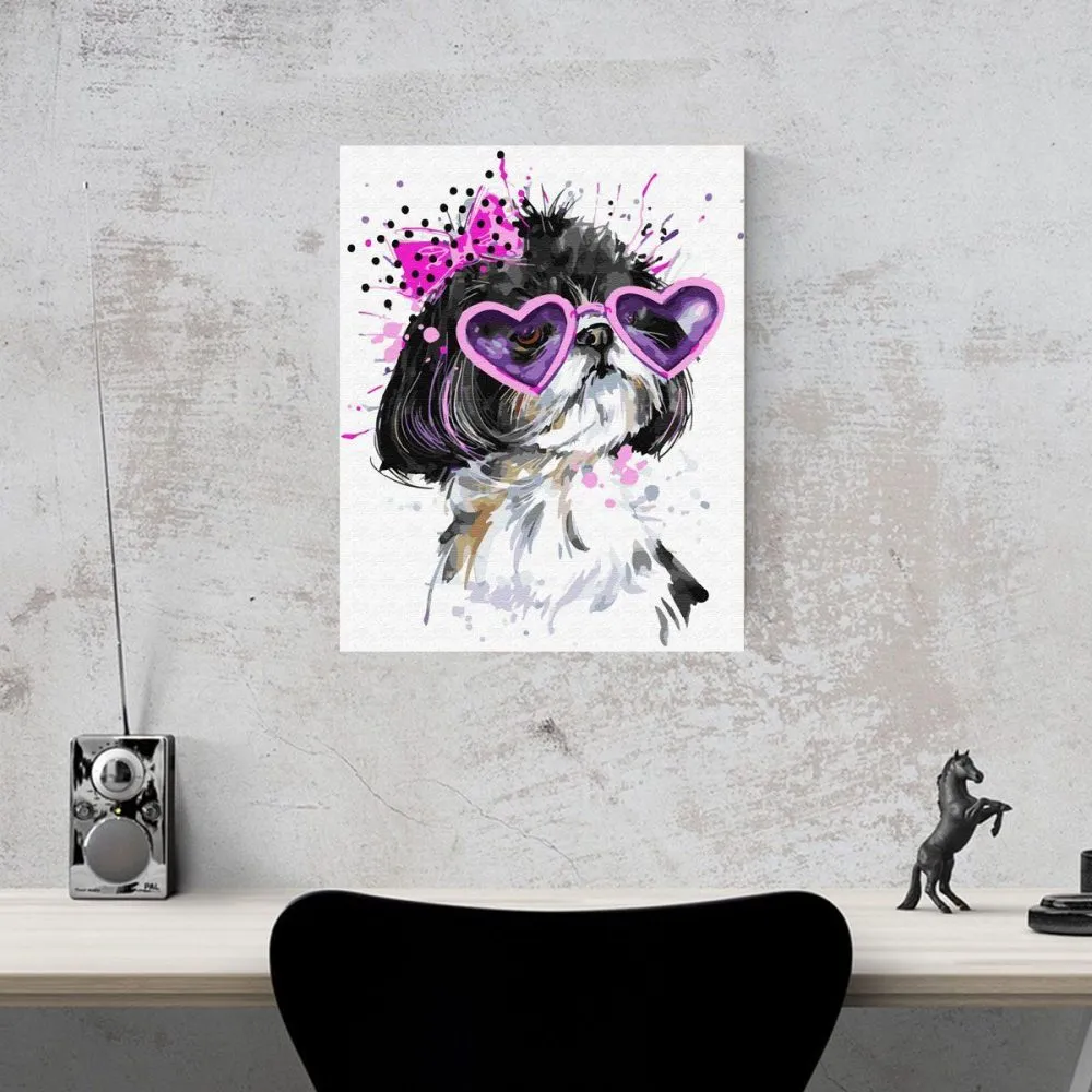 Pintar por números Señorita shih tzu – foto 2