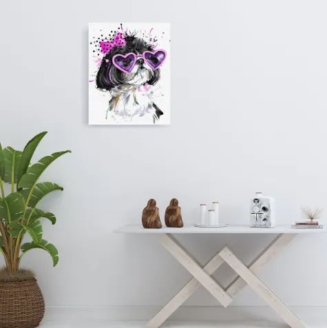 Pintar por números Señorita shih tzu – foto 3