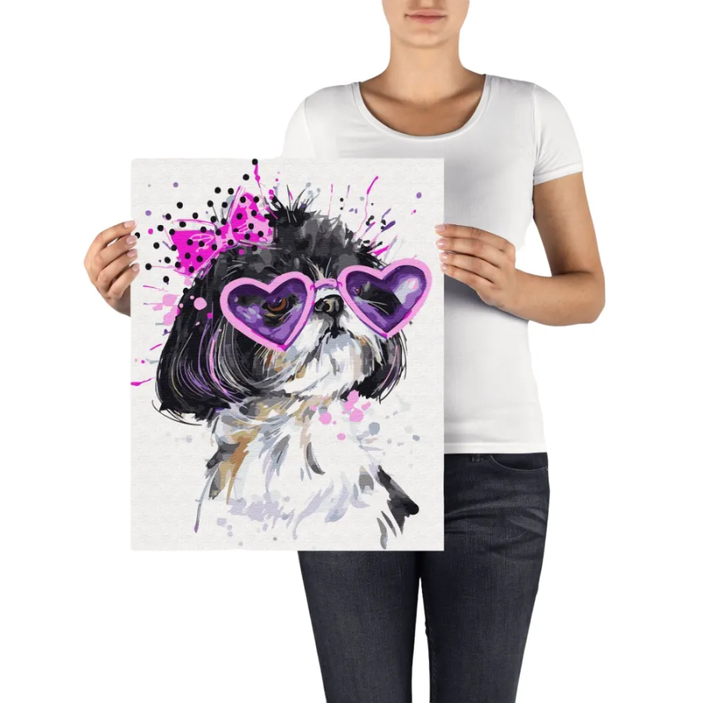 Pintar por números Señorita shih tzu – foto 5