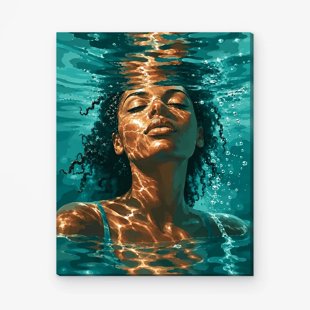 Pintar por Números - Silencio dorado bajo el agua