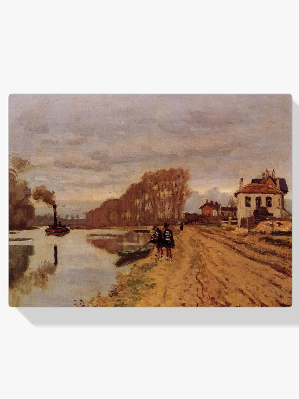 Pintar por números Soldados de infantería paseando junto al río