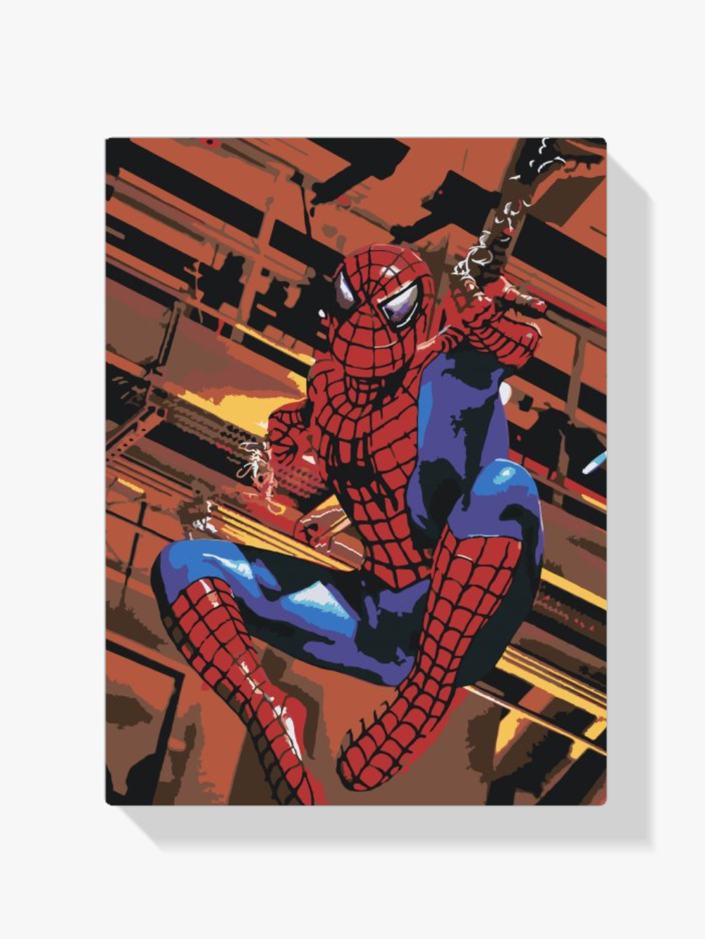 Cuadro de pintar por números de Spiderman