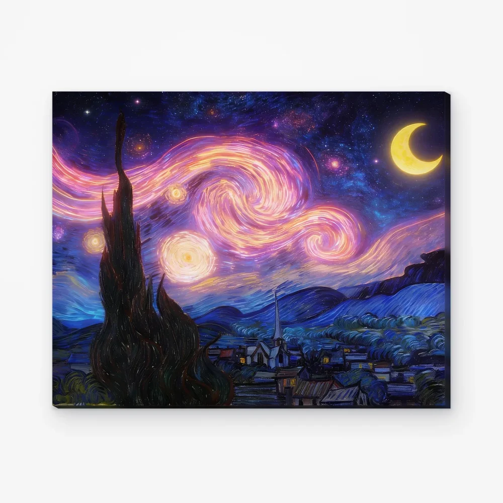 Pintar por Números - Sueño de noche estrellada