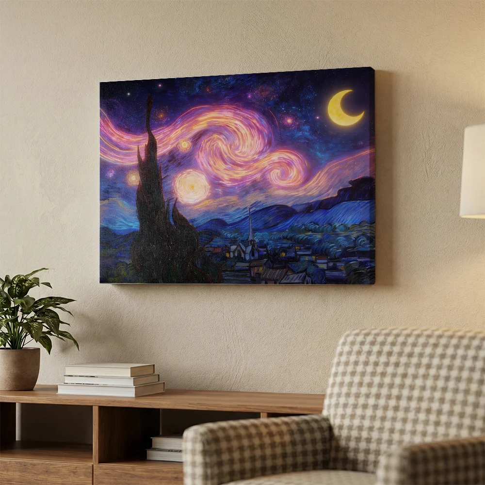 Pintar por números Sueño de noche estrellada – foto 3