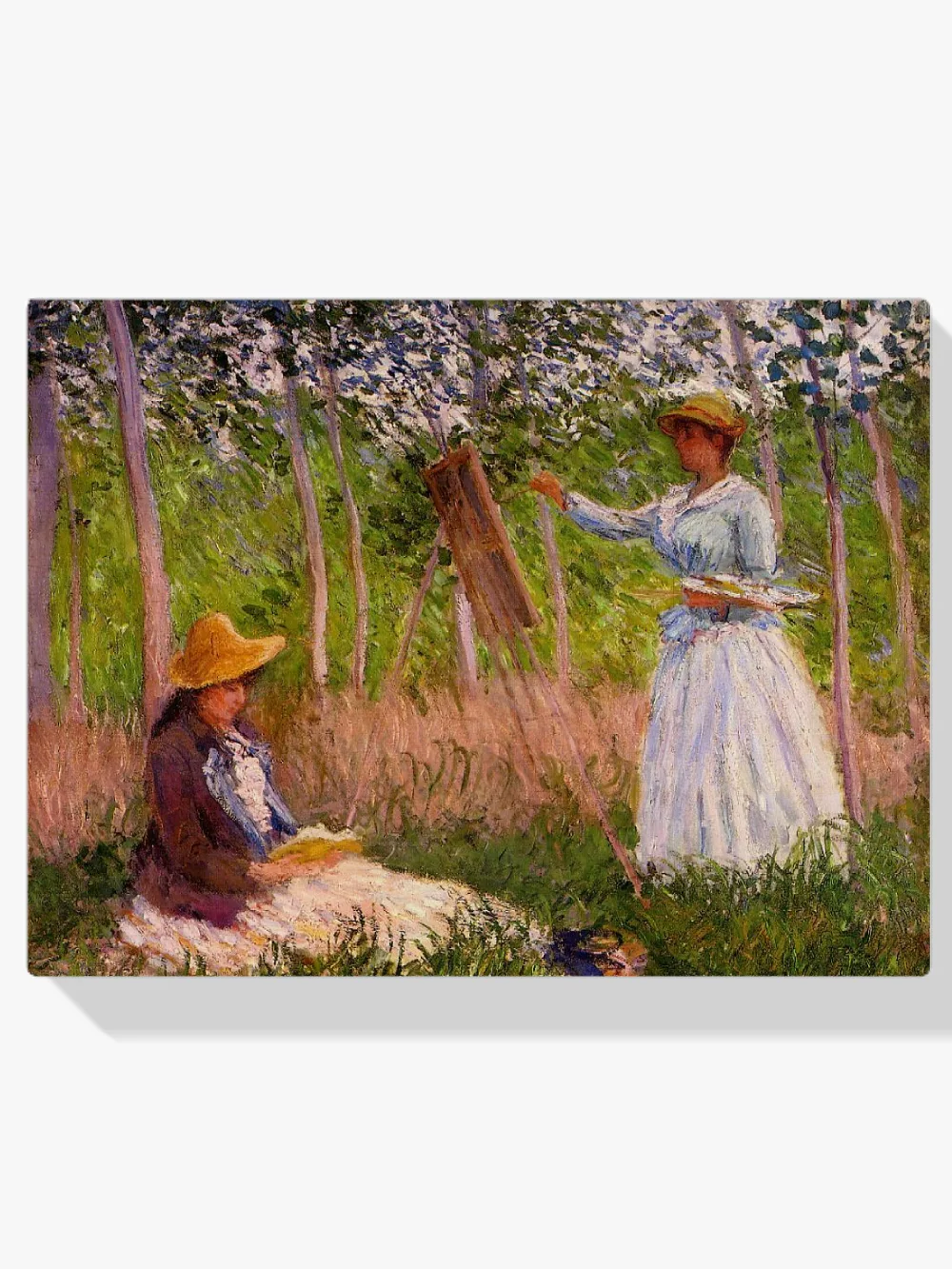 Pintar por números Suzanne leyendo y Blanche pintando en Giverny