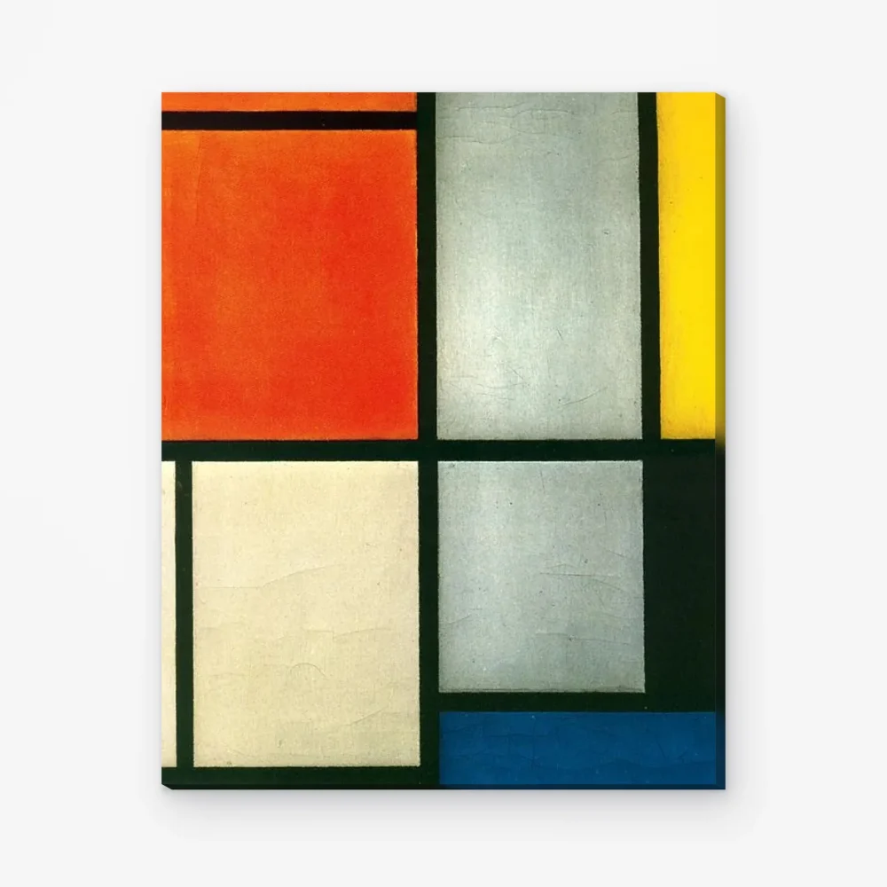 Pintar por Números - Tableau 3 con naranja rojizo, amarillo, negro, azul y gris