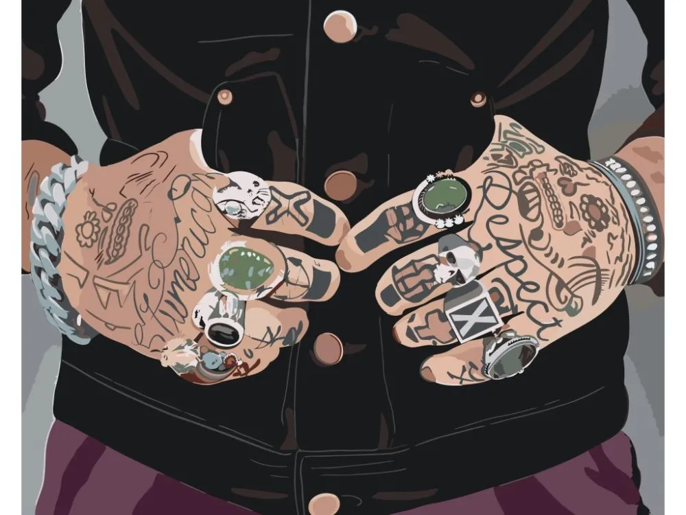 Pintar por números Tatuajes en las manos – foto 2