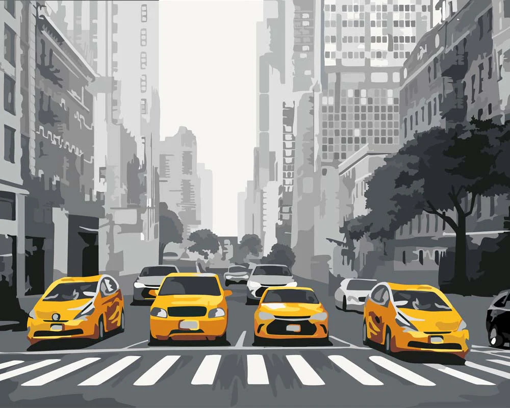 Pintar por números Taxi en Nueva York – foto 2