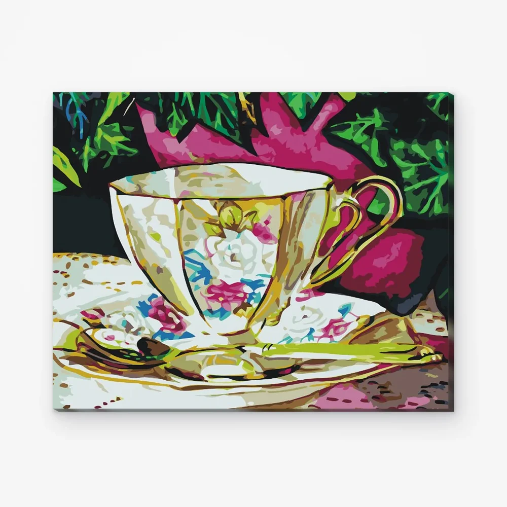 Pintar por Números - Taza de cerámica pintada