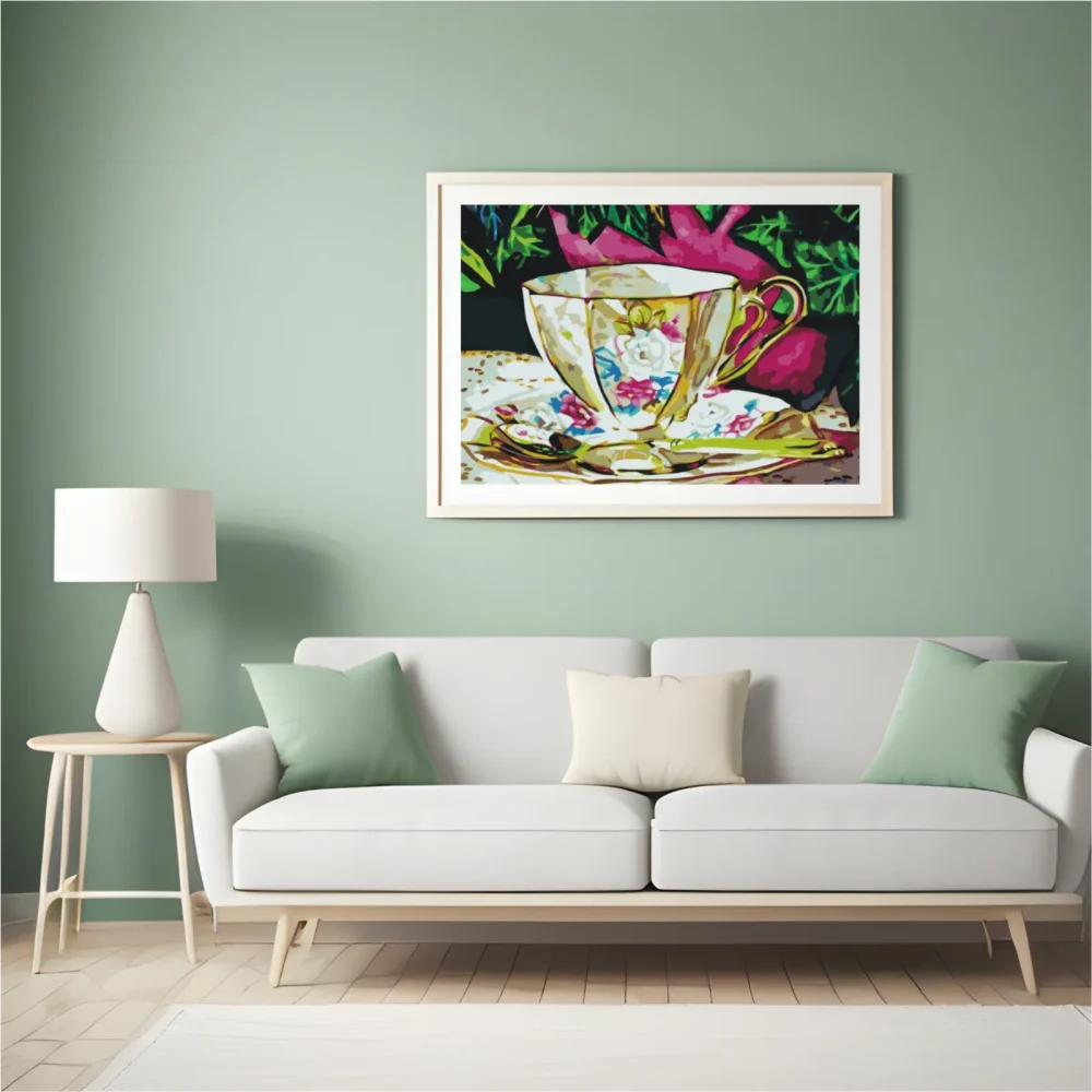 Pintar por números Taza de cerámica pintada – foto 5