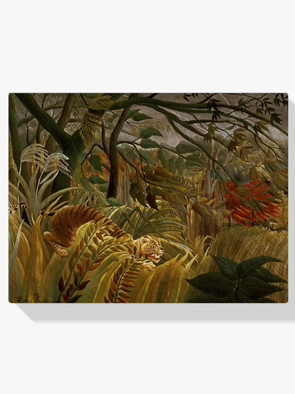 Pintar por números Tigre en una tormenta tropical