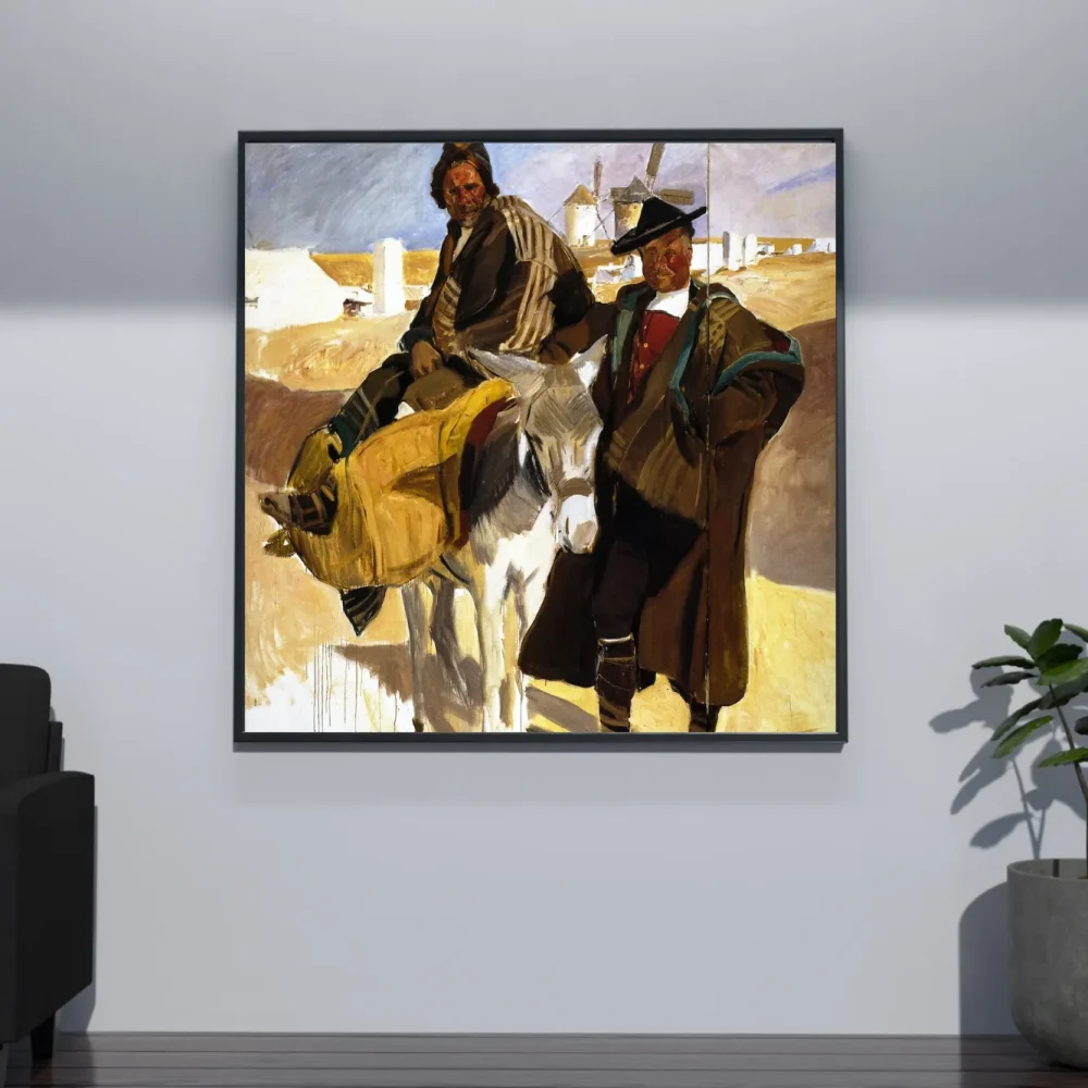 Pintar por números Tipos de La Mancha, el burro blanco – foto 4