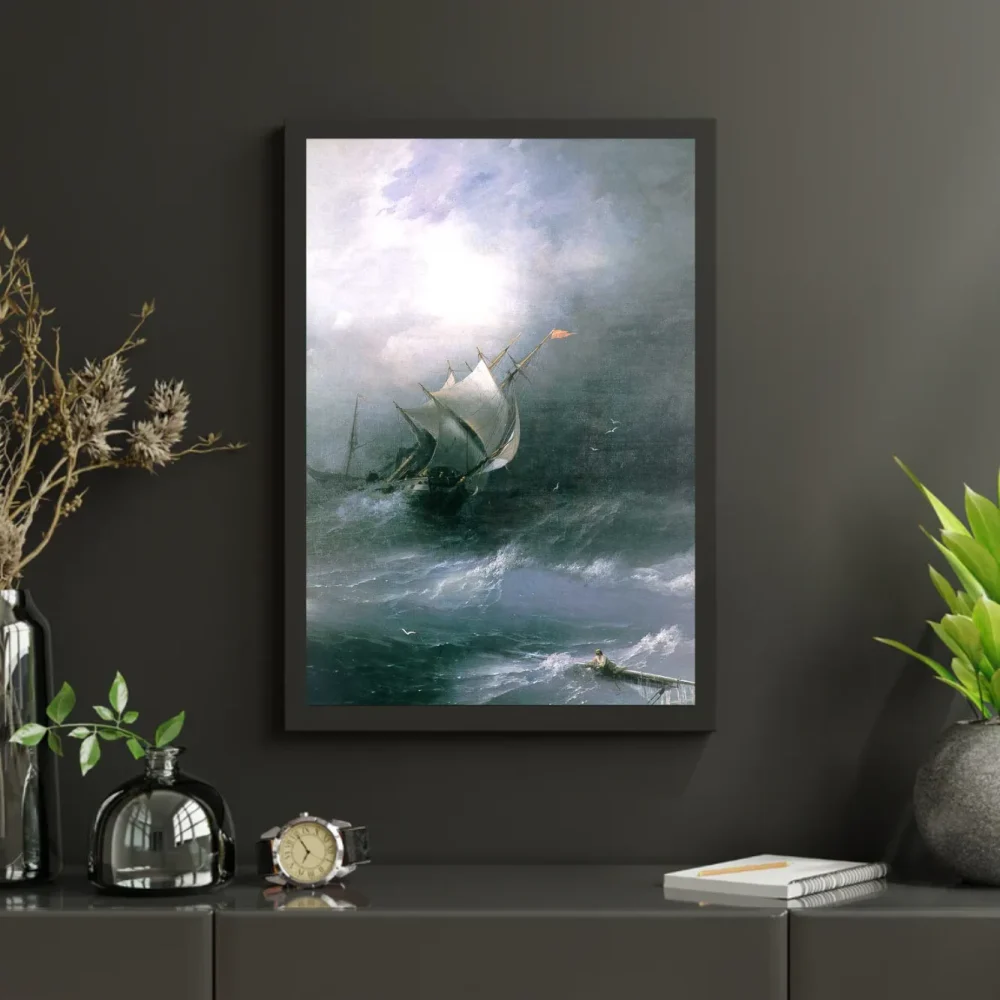 Pintar por números Tormenta en el océano helado – foto 3