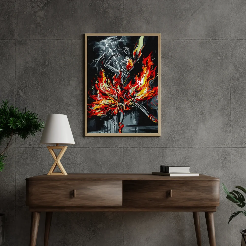Pintar por números Tormenta y danza del fuego – foto 4