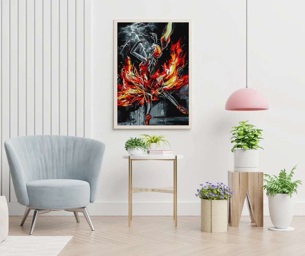 Pintar por números Tormenta y danza del fuego – foto 5