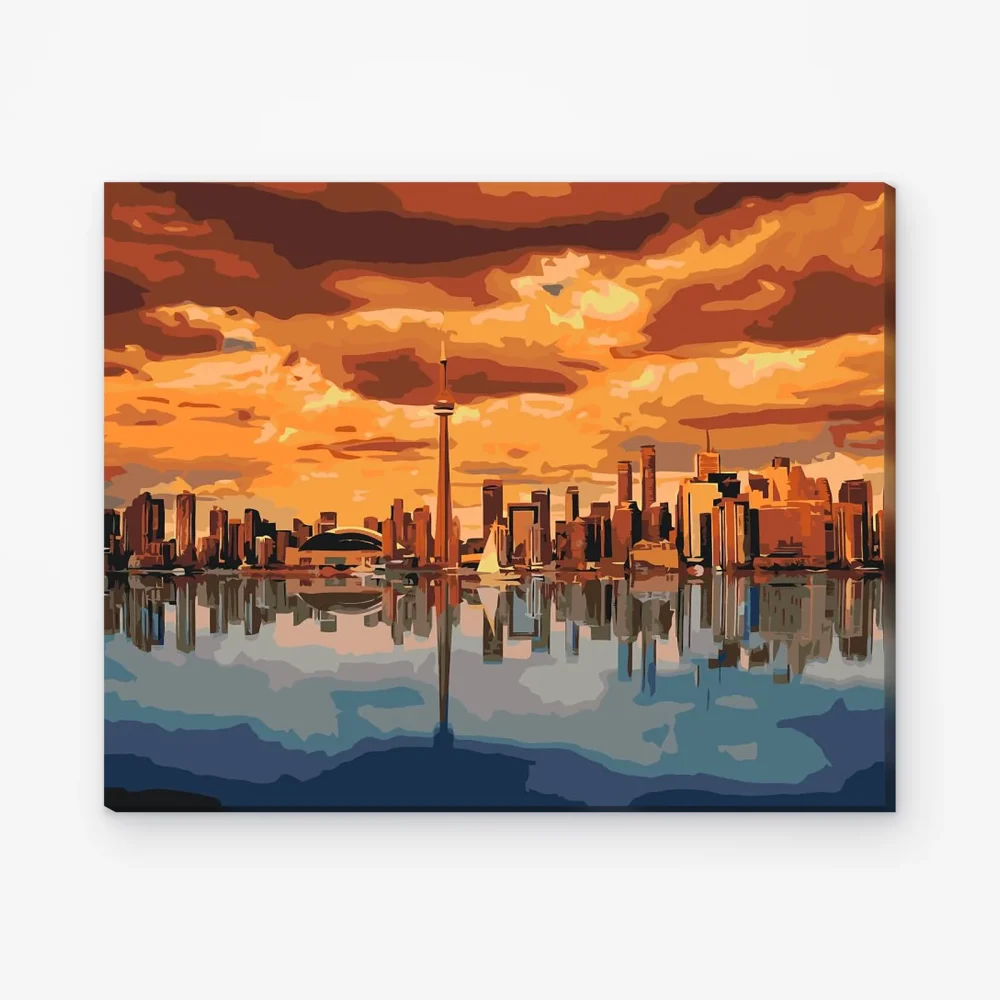 Pintar por Números - Toronto al anochecer