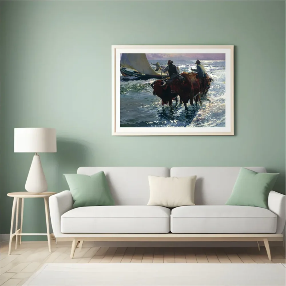 Pintar por números Toros en el mar – foto 4