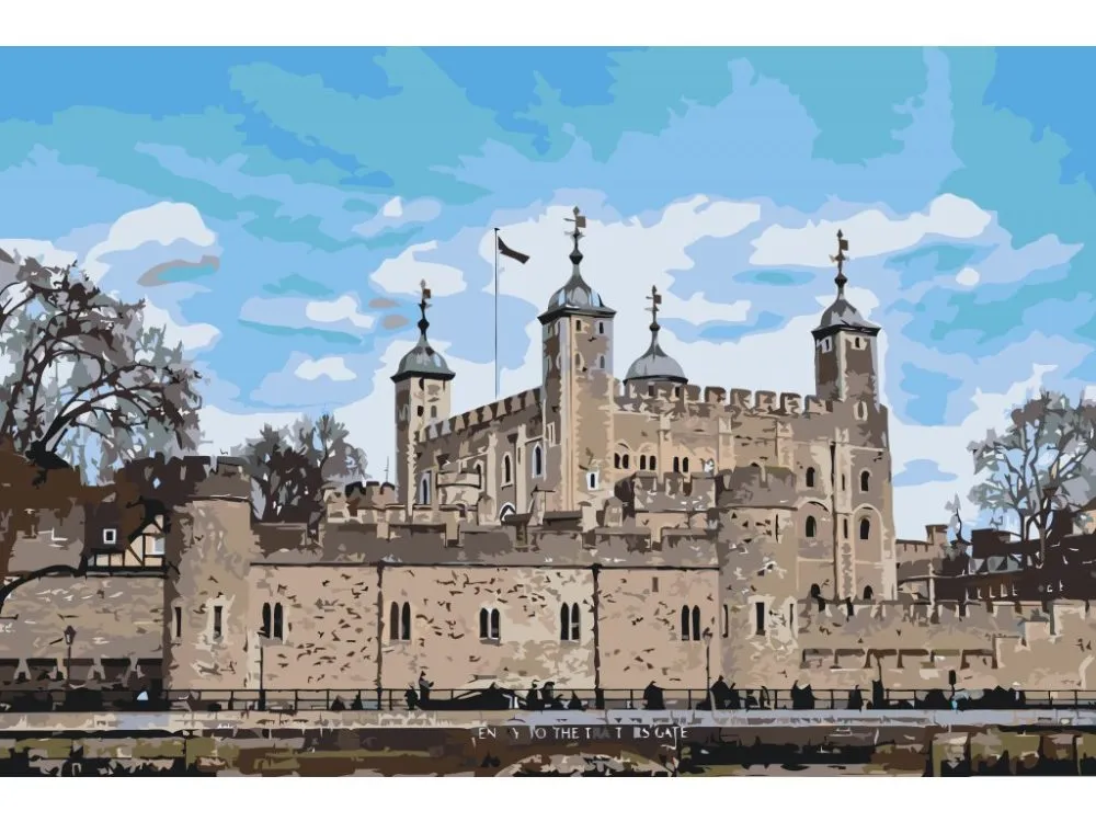 Pintar por números Torre de Londres - Castillo real – foto 2