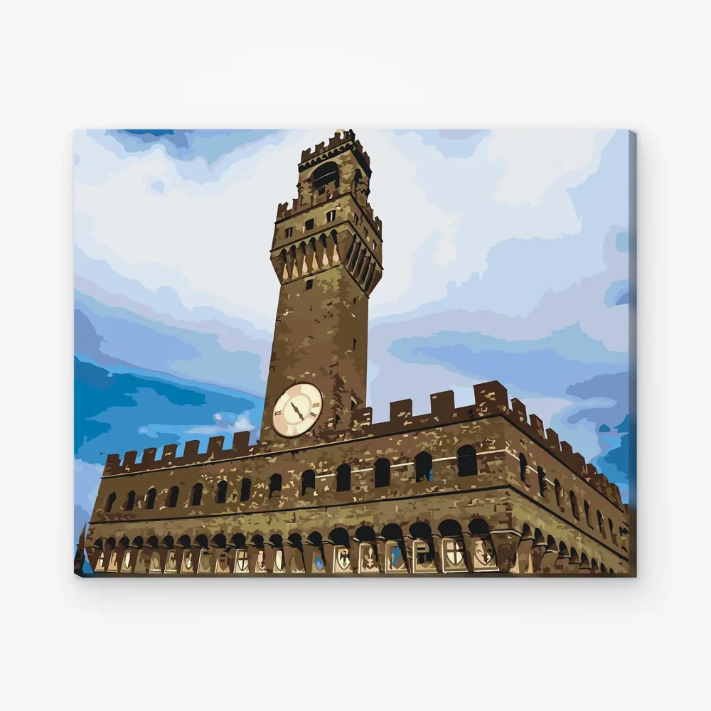 Pintar por Números - Torre de los Uffizi, Italia