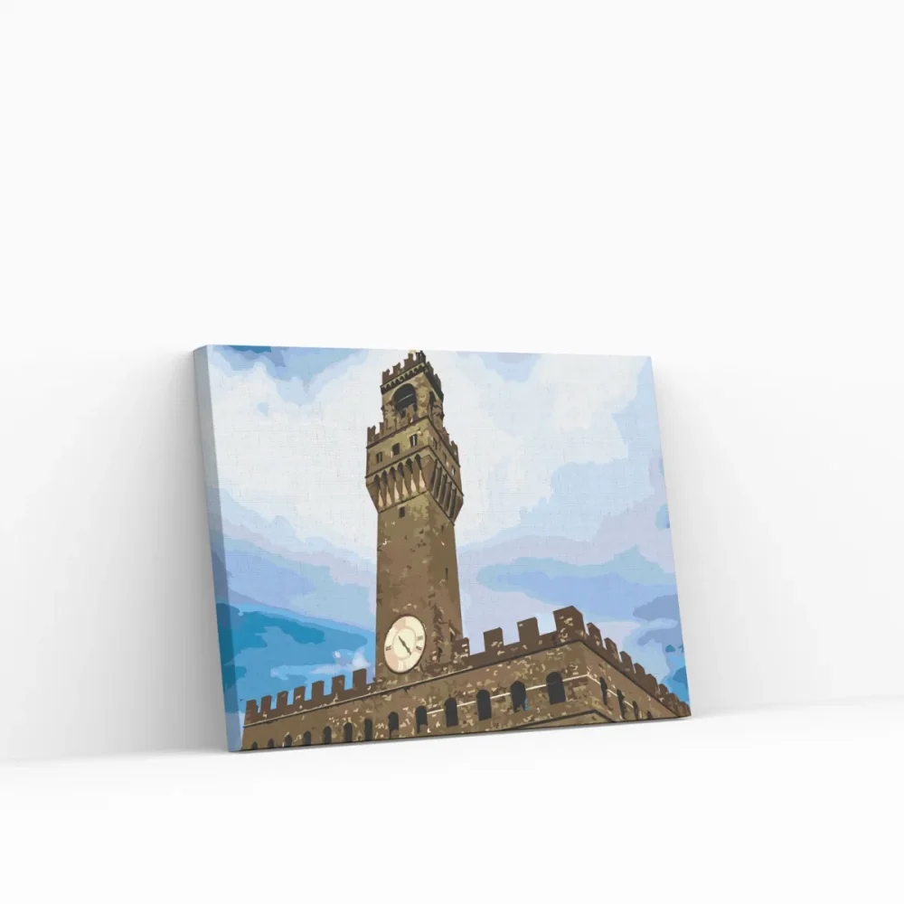 Pintar por números Torre de los Uffizi, Italia