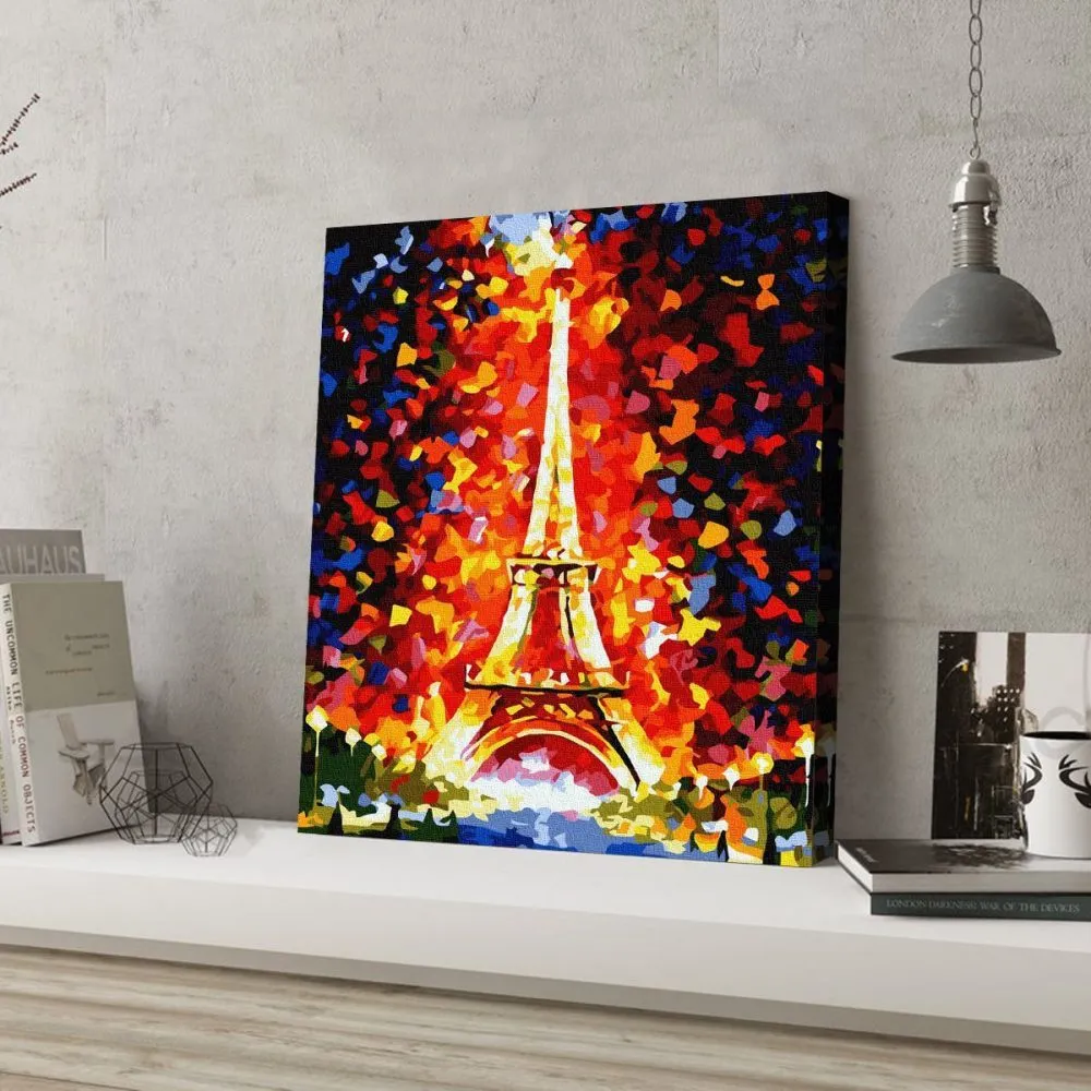 Pintar por números Torre Eiffel puntillista – foto 2