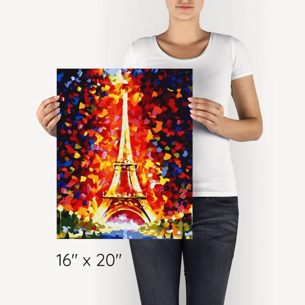 Pintar por números Torre Eiffel puntillista – foto 4
