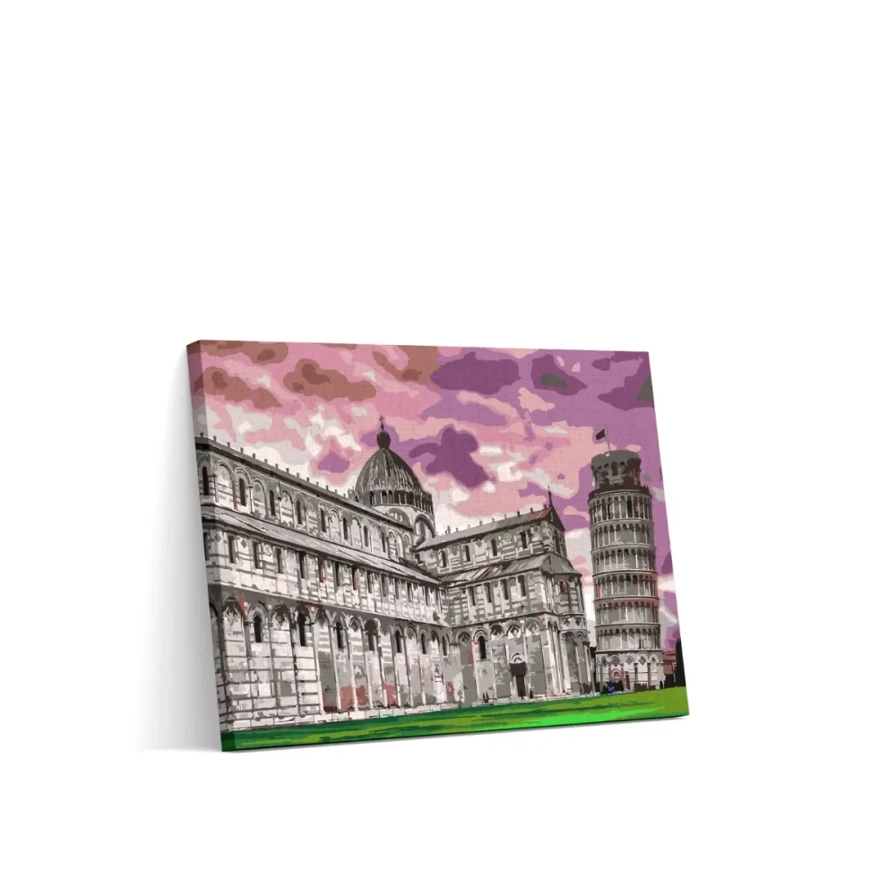 Pintar por números Torre inclinada de Pisa 2