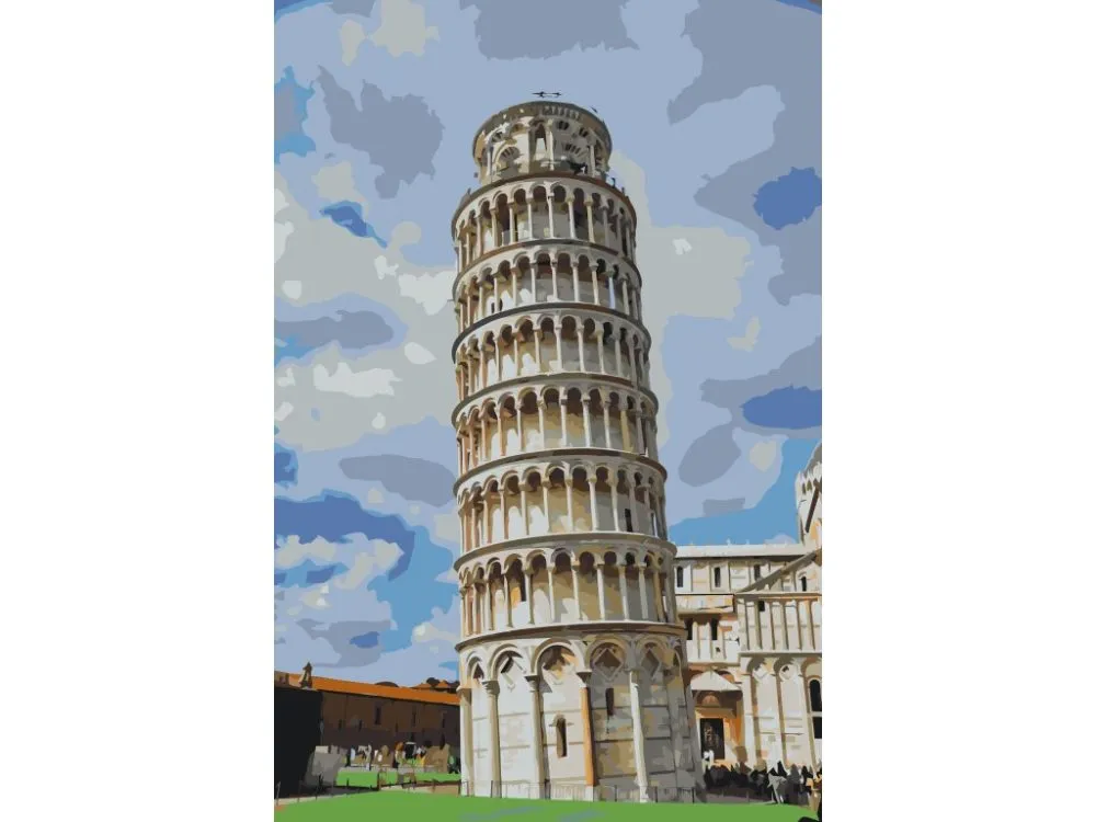 Pintar por números Torre inclinada de Pisa – foto 2