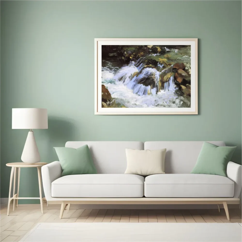 Pintar por números Torrente de montaña, Tirol – foto 4