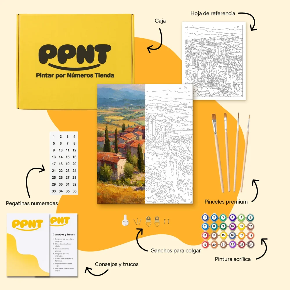 Pintar por Números - Toscana
