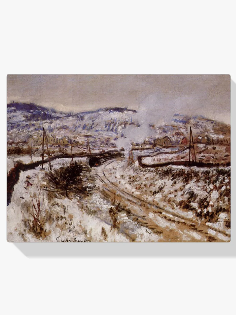 Pintar por números Tren en la nieve, Argenteuil