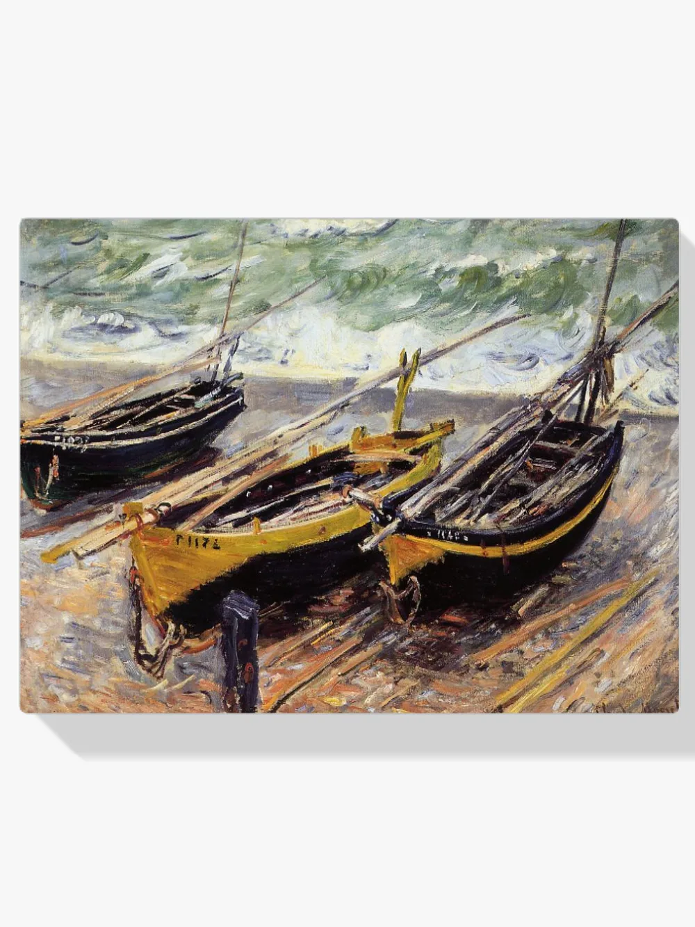 Pintar por números Tres barcas de pesca