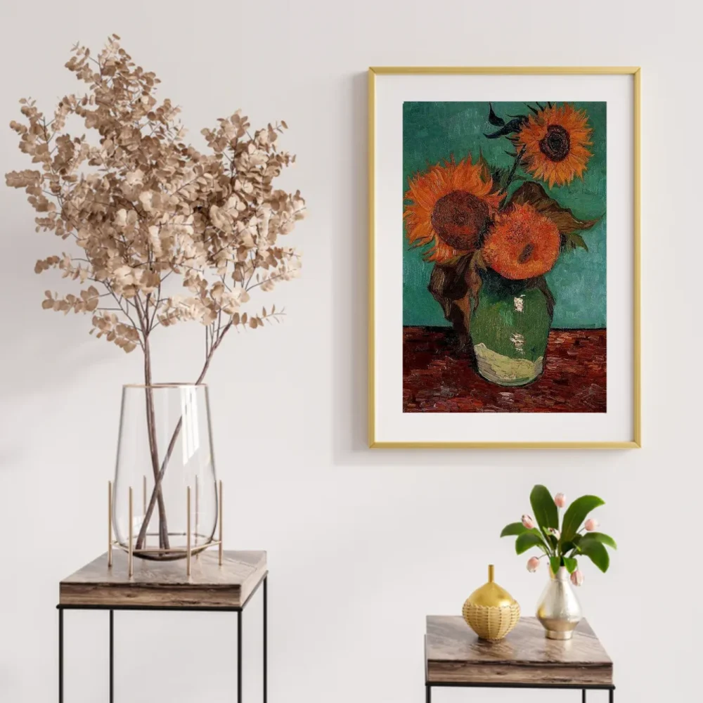 Pintar por números Tres girasoles en un jarrón – foto 2