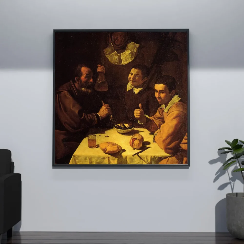 Pintar por números Tres hombres a la mesa (El almuerzo) – foto 4