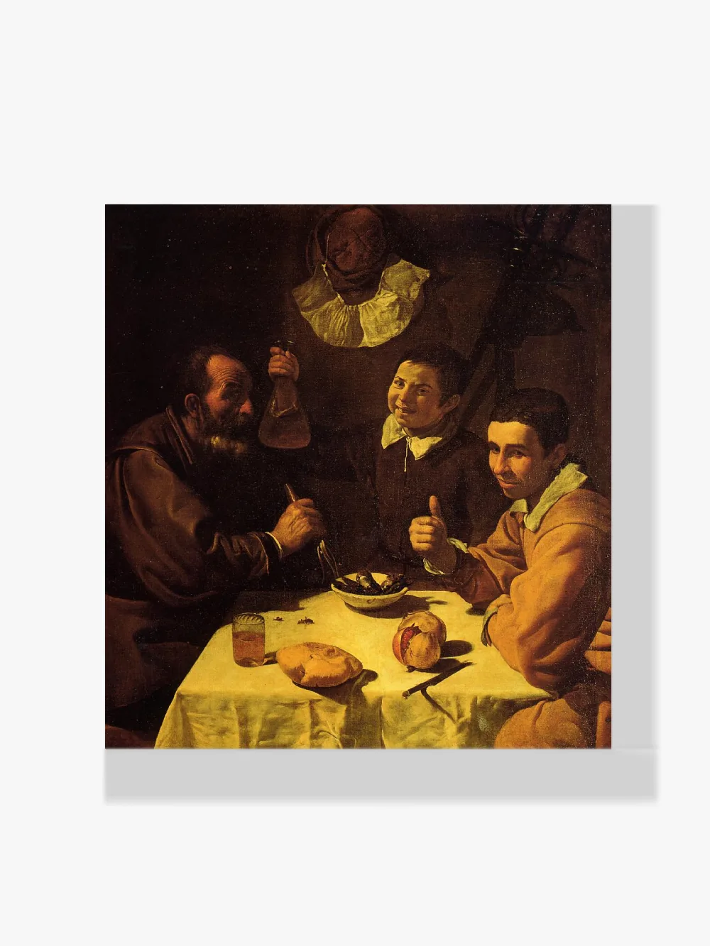 Pintar por números Tres hombres a la mesa (El almuerzo)