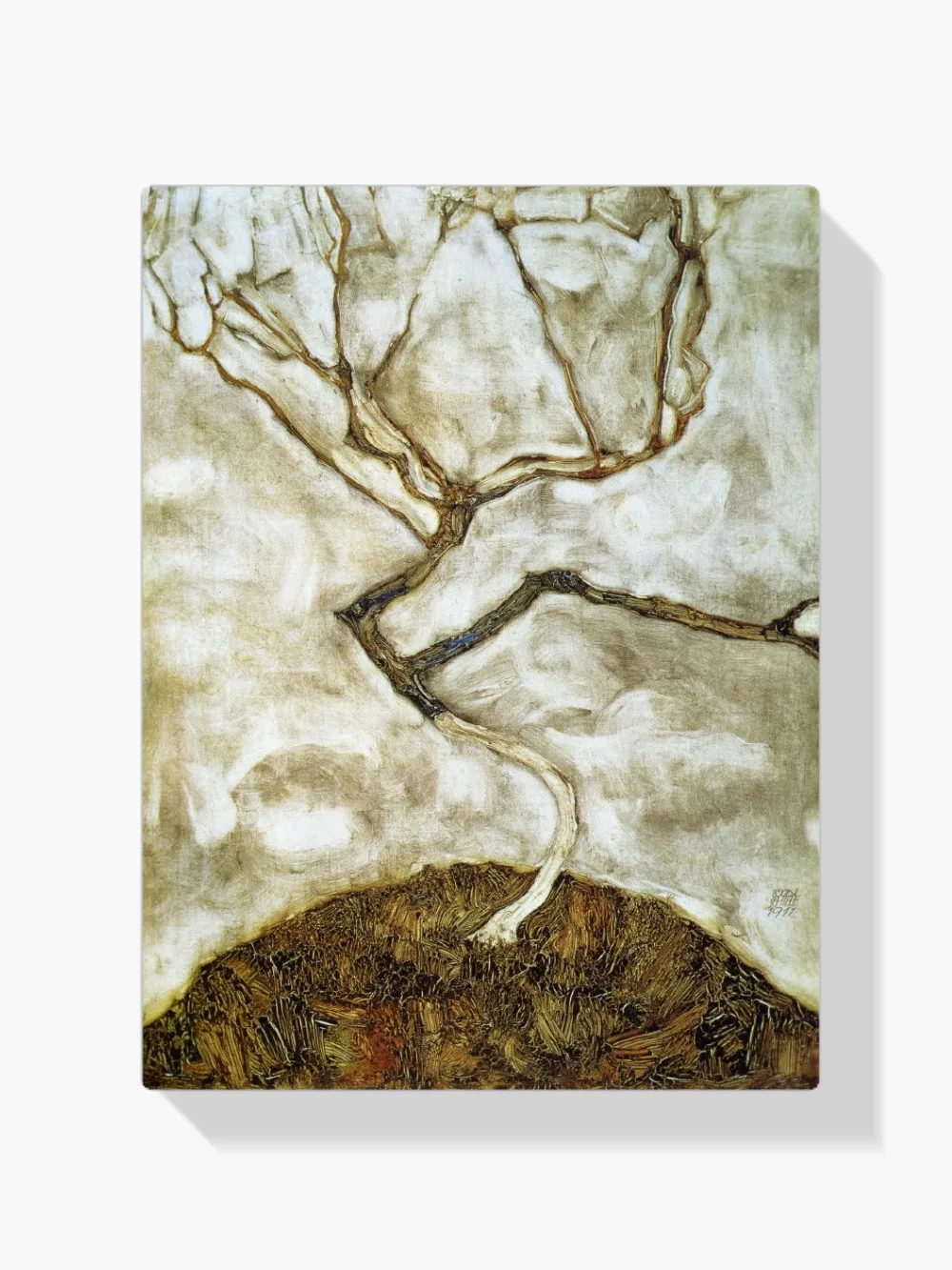 Pintar por números Un árbol a finales de otoño