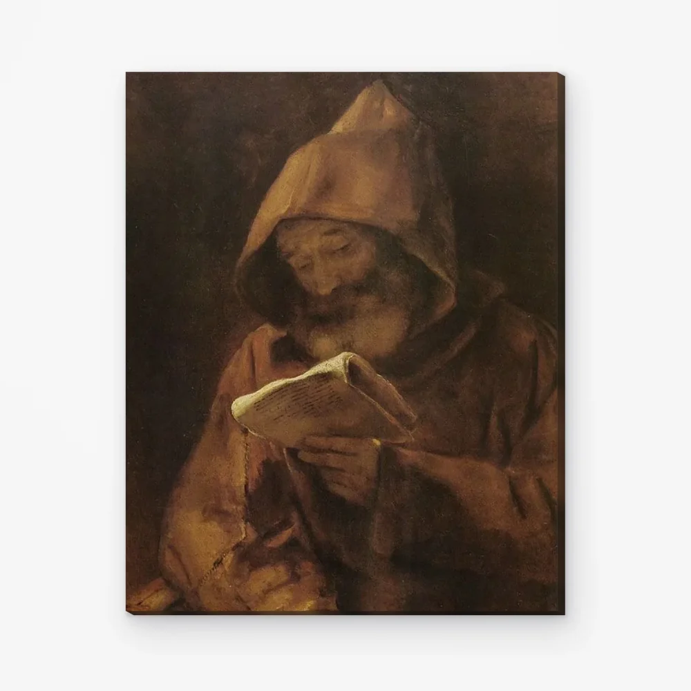 Pintar por Números - Un monje leyendo