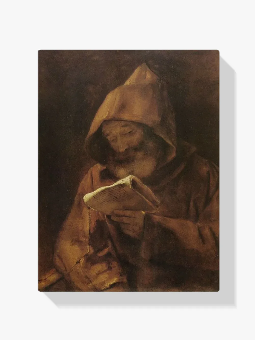 Pintar por números Un monje leyendo
