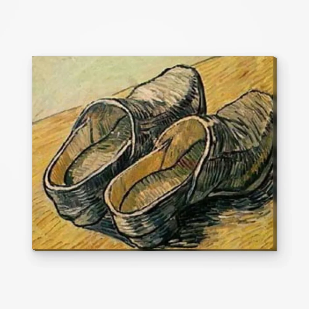 Pintar por Números - Un par de zuecos de cuero