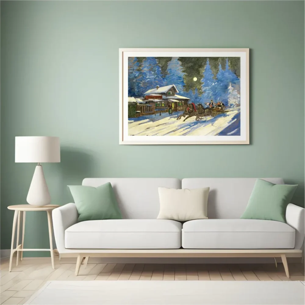 Pintar por números Un paseo invernal en trineo – foto 4