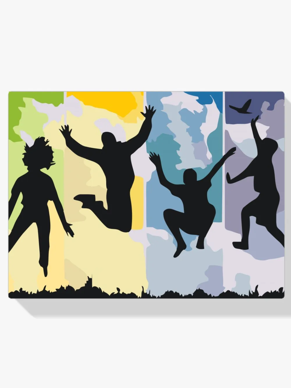 Pintar por números Un salto de alegría