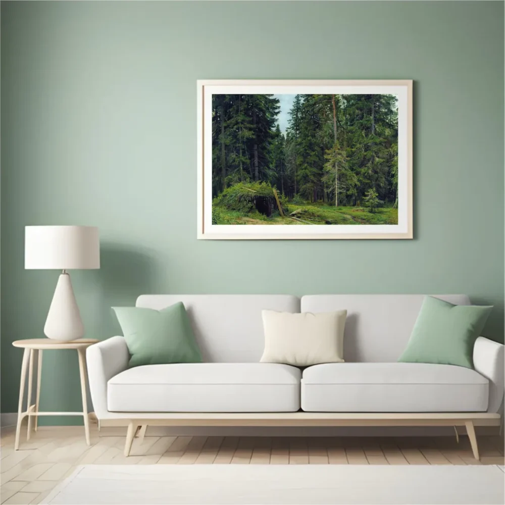 Pintar por números Una cabaña del bosque – foto 4