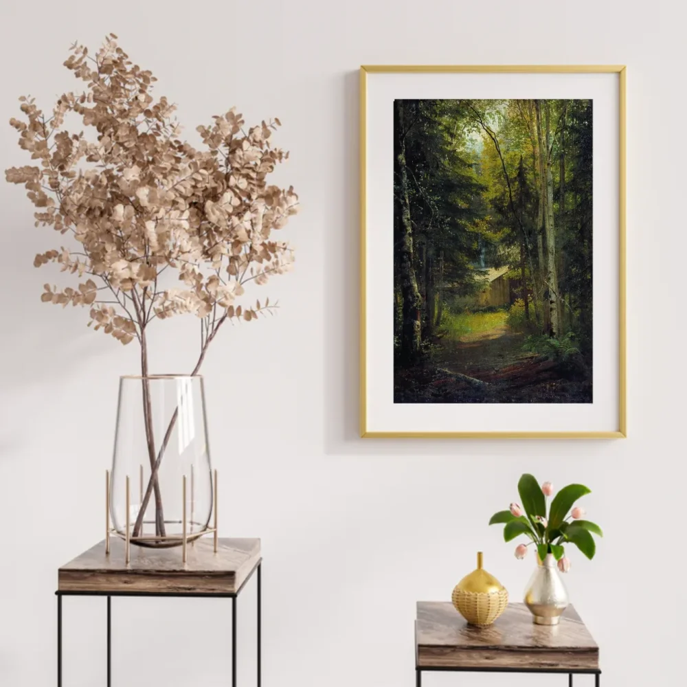 Pintar por números Una cabaña en el bosque – foto 2