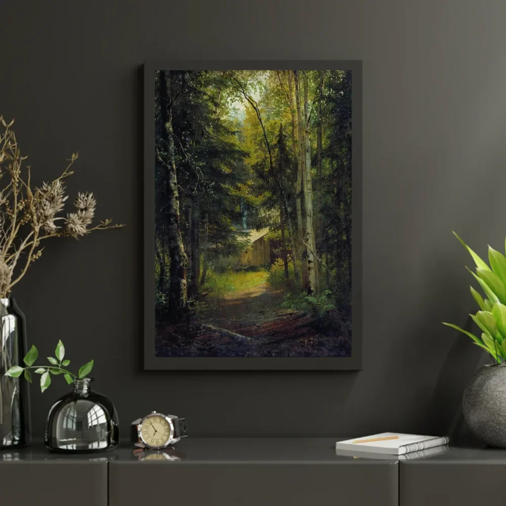 Pintar por números Una cabaña en el bosque – foto 3