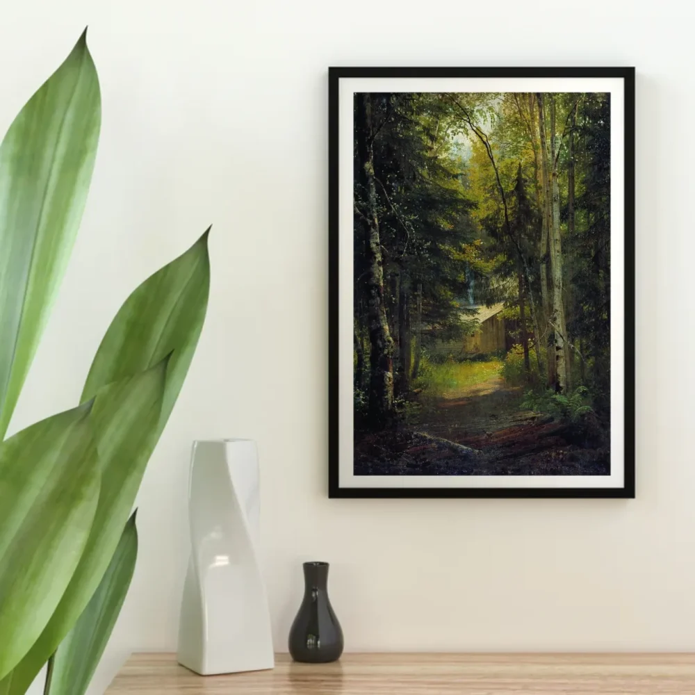 Pintar por números Una cabaña en el bosque – foto 4
