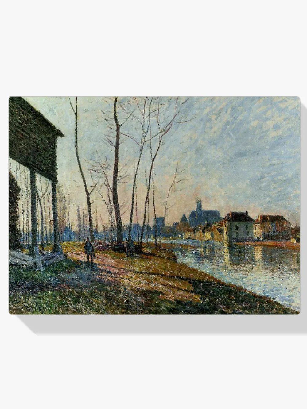 Pintar por números Una mañana de febrero en Moret-sur-Loing