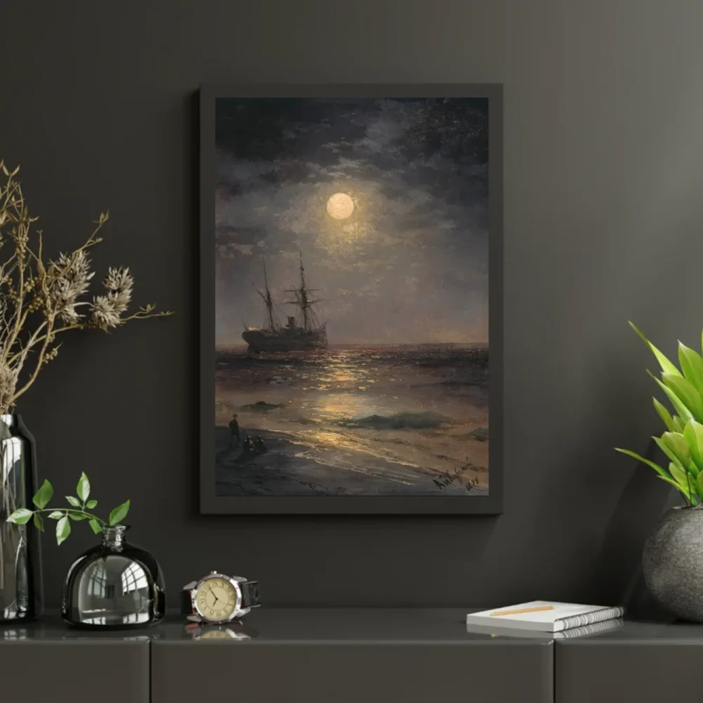 Pintar por números Una noche de luna - Iván Aivazovski – foto 3