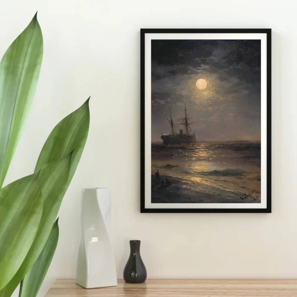 Pintar por números Una noche de luna - Iván Aivazovski – foto 4