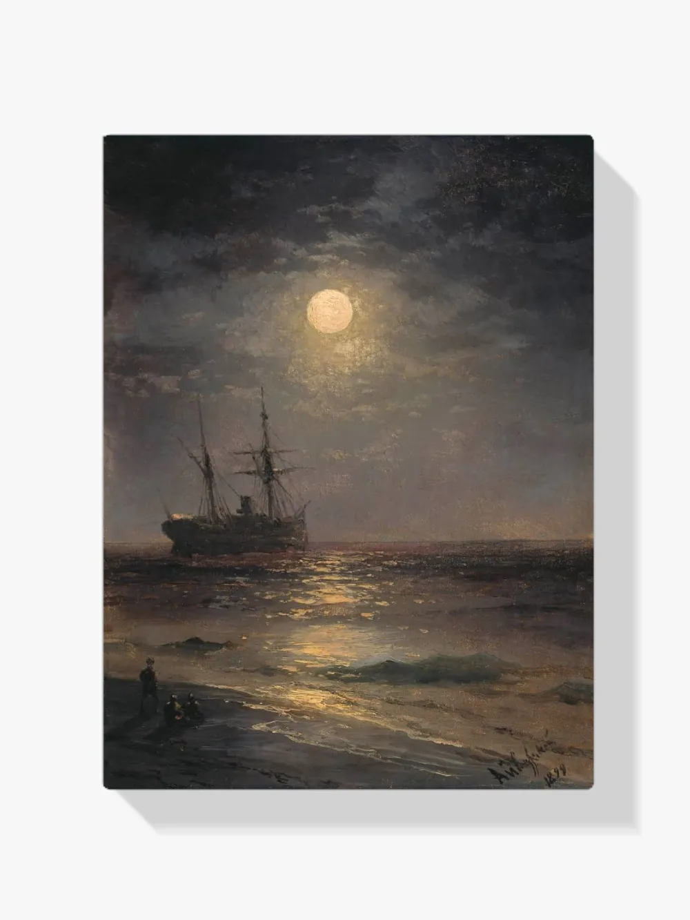 Pintar por números Una noche de luna - Iván Aivazovski
